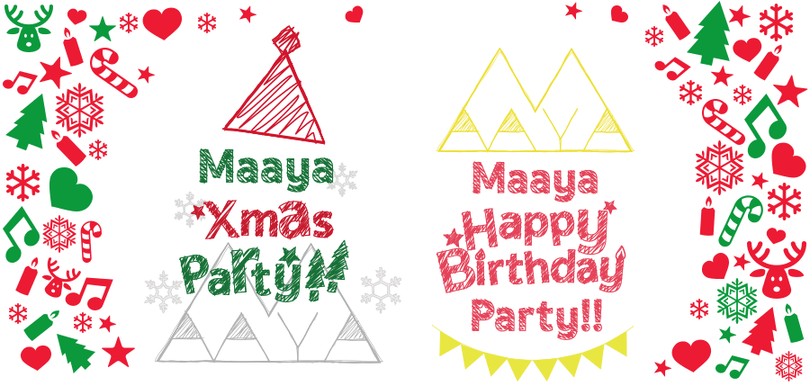 「Maaya Xmas Party!!2016」「Maaya Happy Birthday Party!!2016」